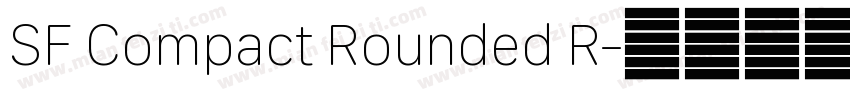 SF Compact Rounded R字体转换